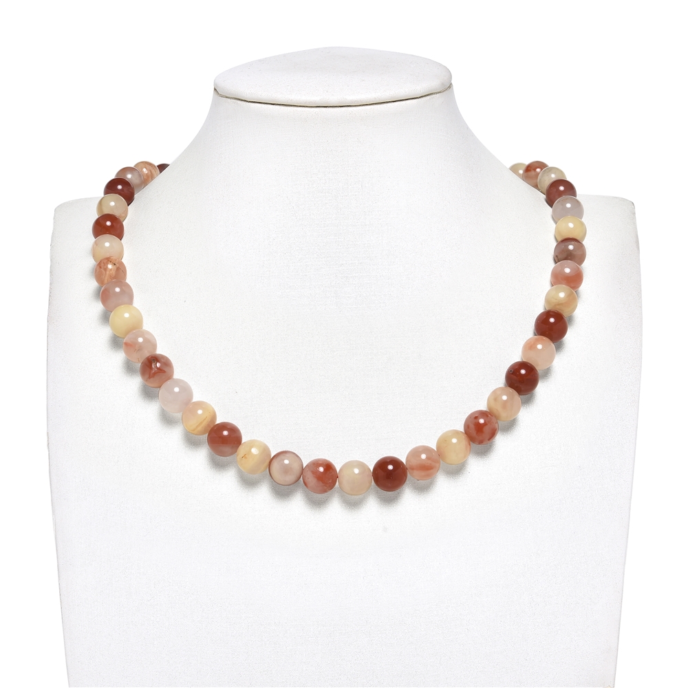 String Beads, Carnelian colorful (natural), 10mm | Marco Schreier