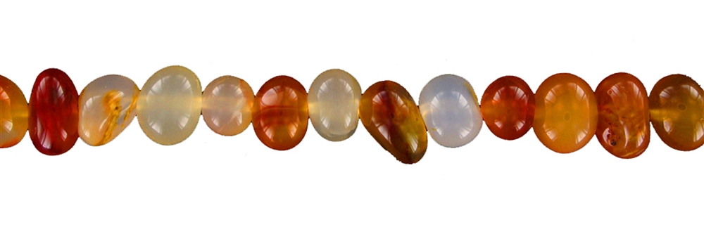 strand nuggets "Pebbles", carnelian (fired), 07-09 x 12mm