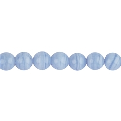 140450100920 Strang Kugeln, Chalcedon (blau), 10mm | Edelsteine, Heilsteine & Schmuck-Handel