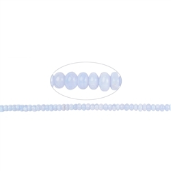 140450313621 Strang Button, Chalcedon (blau), 04 x 06mm | GH Edelsteine, Heilsteine & Schmuck