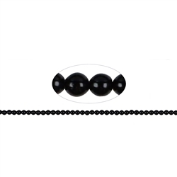 140460100120 Rang de collier boules, Onyx (gef.), 02mm | Marco Schreier