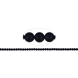 140460100310 Rang de collier boules, Onyx (gef.), mat, 04mm | Marco Schreier