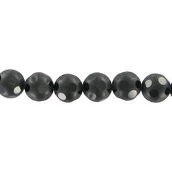 140460103730 Rang de collier boules "fenêtre", Onyx (gef.), 08mm | Marco Schreier