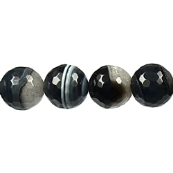 140460106227 Rang de collier boules, Onyx moitié/moitié (gef.), facetté, 16mm | Marco Schreier