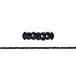 140460300520 Strang Button, Onyx (gef.), facettiert, 02 x 04mm | Marco Schreier