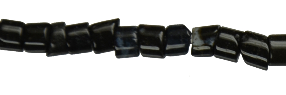 Strang Mini-Zylinder, Onyx (gef.), 04 x 02,5mm