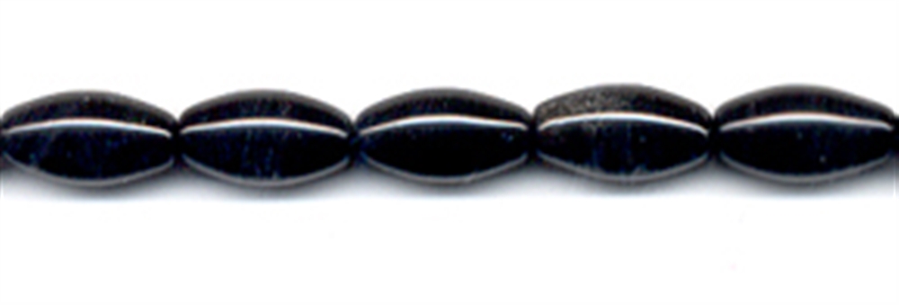 Rang de collier broche, Onyx (gef.), 14 x 08mm