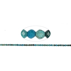 140510104020 Rang de collier, Chrysocolle (tige), à facettes, 02mm (38cm) | Marco Schreier