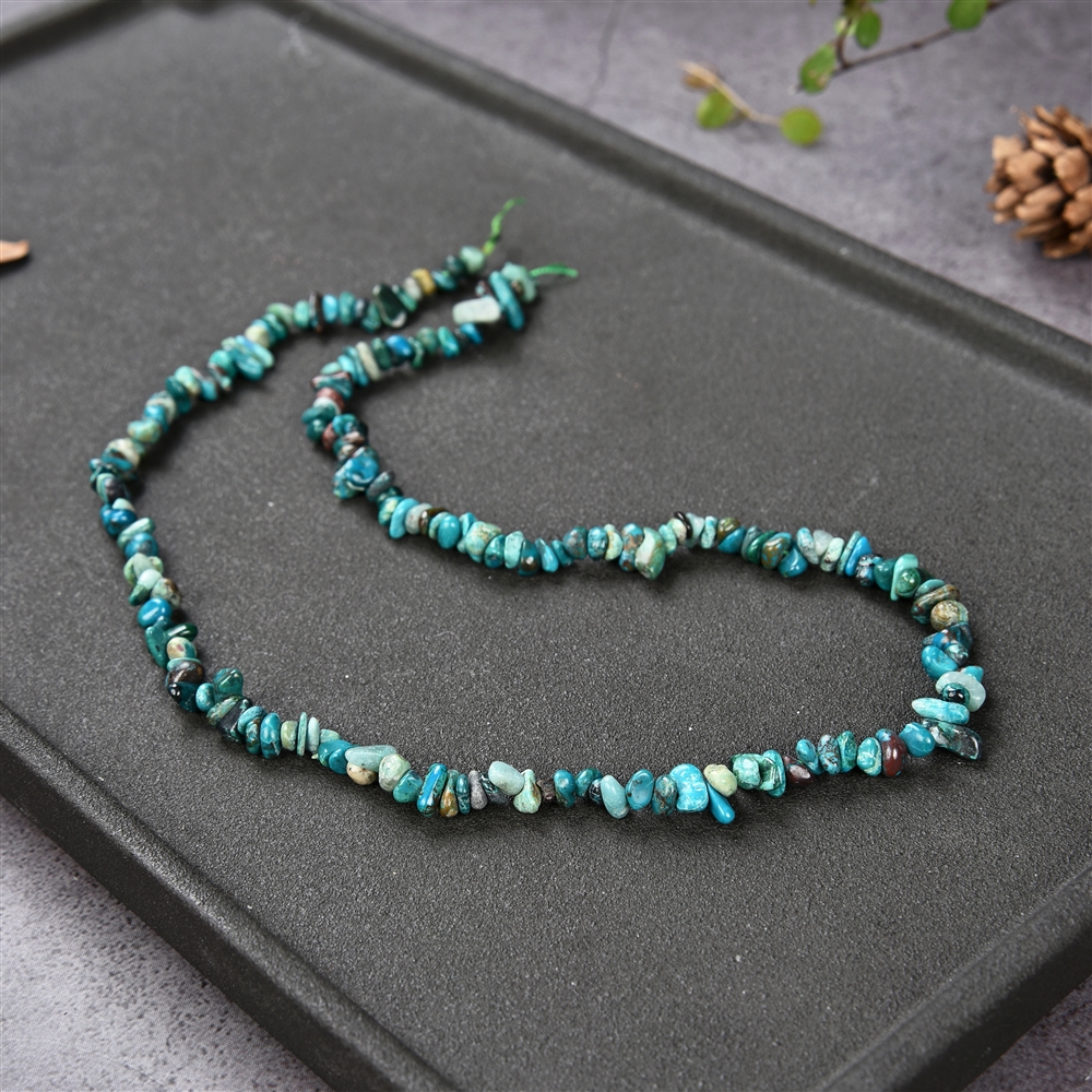 Strand splinter, chrysocolla, 01-03 x 04-08mm | wholesaler gems &amp; healing stones