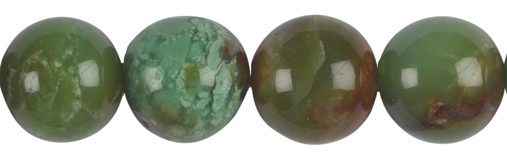 Strand of beads, Chrysoprase A, 16mm