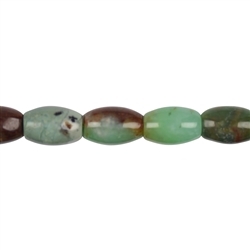 140520508120 Rang de collier broche/tonneau, chrysoprase en matrice, 18 x 12mm (39cm) | Marco Schreier