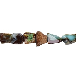 140520902100 Rang de collier Nugget, Chrysoprase, 25-35 x 15-25mm | Marco Schreier