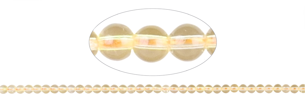 Strand of beads, Citrine AA (fired), 04mm