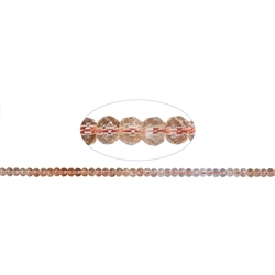 140530304524 Rang de collier Bouton, citrine (cuite), facettée, 03 x 05mm | Marco Schreier