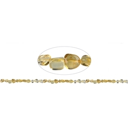 140530612220 Rang de collier éclat rond, citrine (cuite), 05-10 x 05-08mm | Marco Schreier