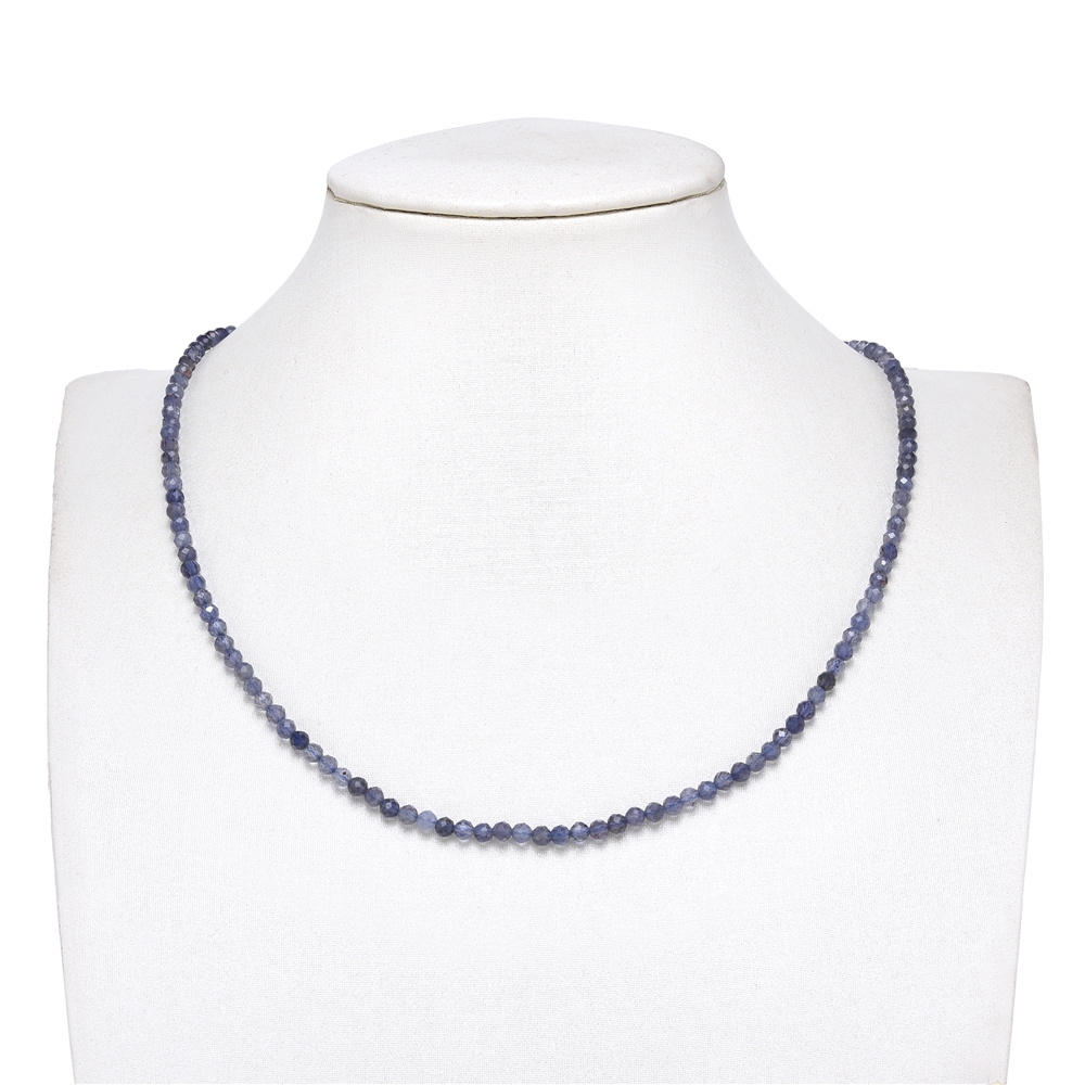 String Beads, Iolite, faceted, 03mm