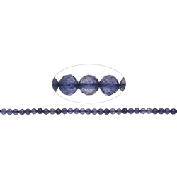 140550109520 Rang de colliers boules, Iolite, à facettes, 05mm | Marco Schreier