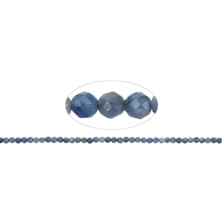 140630111220 Rang de collier boules, Disthène bleu (stab.), 03mm, facetté | Marco Schreier