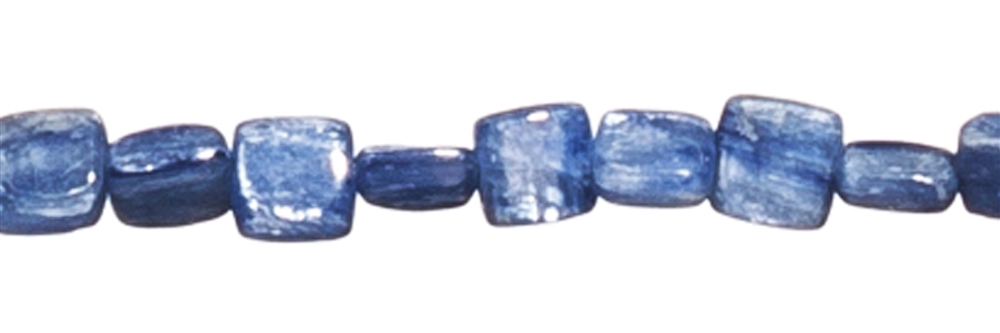 Rang de collier arrondi, Disthène (bleue, claire), 06 x 06mm