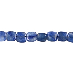 140630202921 Strang Quader gerundet, Disthen (blau, dunkel), 06 x 06mm | Marco Schreier