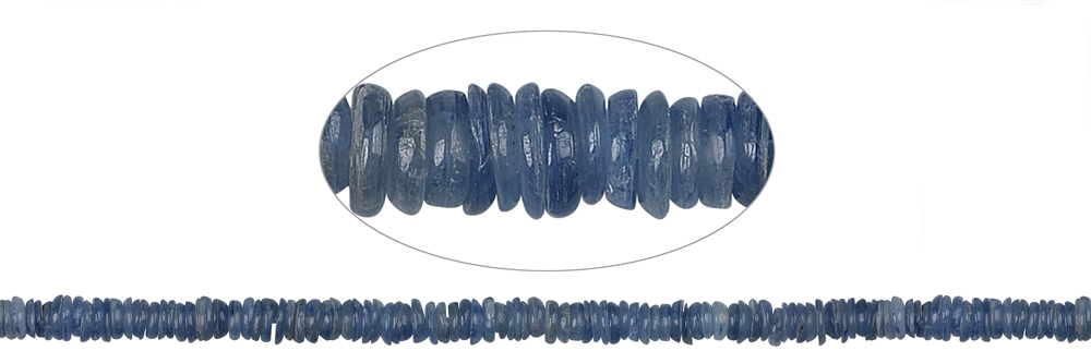 Strang Button, Disthen (blau) AA, 02-03 x 05mm