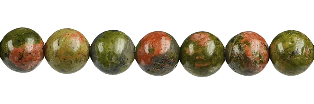 Strand balls, Unakite, 10mm