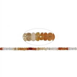 140710324422 Button strand, Fire Opal, 02-03 x 05-06mm, faceted | Marco Schreier