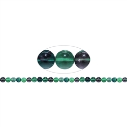 140720100723 Rang de collier boules, Fluorite (verte/colorée), 08mm | Marco Schreier