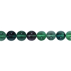 140720100923 Rang de collier boules, Fluorite (verte/colorée), 10mm | Marco Schreier