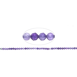 140720104820 Rang de collier boules, Fluorite (violette), 03mm, facettes | Marco Schreier