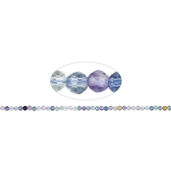 140720104925 Rang de collier boules, Fluorite (bleue), à facettes, 04mm (38cm) | Marco Schreier