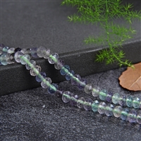 Strand Button, Fluorite, faceted, 02 x 04mm (39cm)