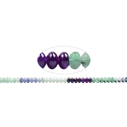 140720323921 Rang de collier, Fluorite (multicolore), 05 x 08mm | Marco Schreier