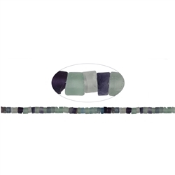 140720409210 Rang de collier, Fluorite, mat, 03-04 x 05-06mm (39cm) | Marco Schreier