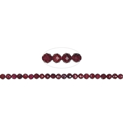 140820101620 strand balls, garnet, faceted, 04mm | wholesaler gems, healing stones & jewelry