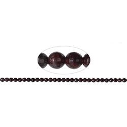 140820101720 strand balls, garnet, faceted, 06mm (38cm) | wholesaler gems & healing stones