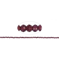 140820103620 Rang de collier boules, grenat (violet), facettes, 02mm | Marco Schreier