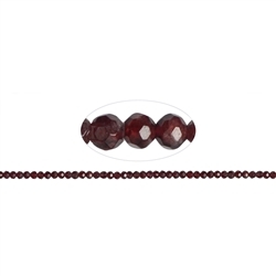 140820104920 strand balls, garnet (red), faceted 04mm (38cm) | gems, healing stones & jewelry