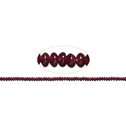 140820308421 Strand Button, Garnet, 02-03 x 05mm | wholesaler gems, healing stones & jewelry