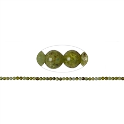 140830100320 Strand balls, garnet green (Grossular), 04mm | wholesaler gems & healing stones