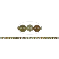 140830100422 Strand balls, garnet green and brown, 05mm | wholesaler gems & healing stones