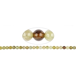 140830100622 Strand balls, garnet green (Grossular) brown, 07mm | Marco Schreier