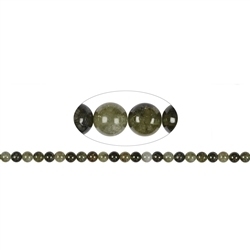 140830100720 strand balls, garnet green (Grossular), 08mm (39cm) | Marco Schreier