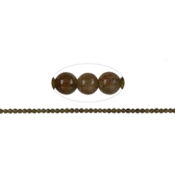 140830109222 strand balls, garnet olive green (Grossular), 04-05mm (39cm) | Marco Schreier