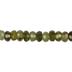 140830300320 Strand Button, Garnet green (Grossular), faceted, 04-05 x 08-09mm (39cm) | Marco Schreier