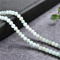 Strand of beads, Jadeite (Burma), faceted, 03mm