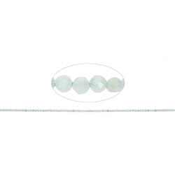 140940110020 Rang de collier boules, Jadéite, facetted, 02mm (39cm) | Marco Schreier