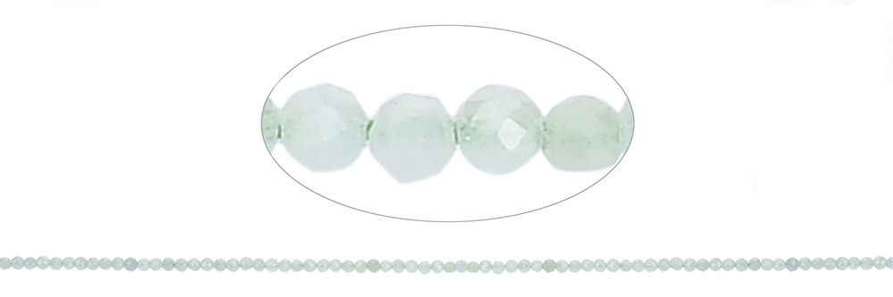 strand balls, Jadeite, faceted, 02mm (39cm)