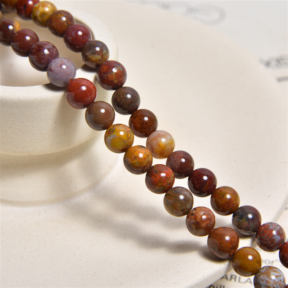 String Beads, Jasper (Fancyjasper), 06mm | wholesaler gems & healing stones