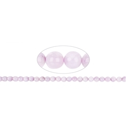 141010100720 String Beads, Kunzite, 08mm | Schreier wholesale; gems, healing stones & jewelry